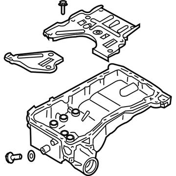 Infiniti 11110-EJ70A Engine Oil Pan Assembly