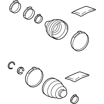 Lexus 04429-0R070 Boot Kit, RR Drive S