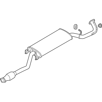 Kia 286004Z300 Center Muffler Complete