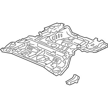 Honda 04655-SDN-A01ZZ Panel Set, RR. Floor