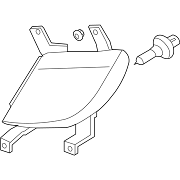 Hyundai 92202-3N010 Front Passenger Side Fog Light Assembly