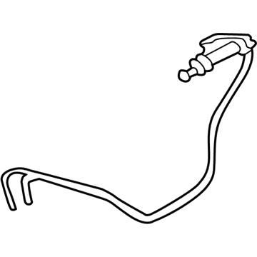 BMW 54-34-8-236-956 Right Hydraulic Cylinder, Soft-Top Lid