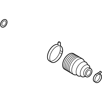 Nissan C9741-7S01J Dust Boot Kit-Repair, Inner