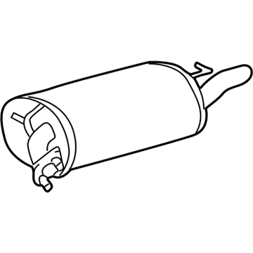 Toyota 17430-0A082 Muffler W/Tailpipe