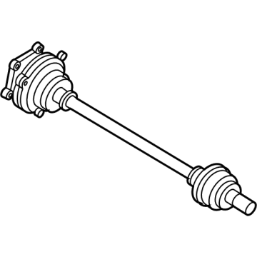 Hyundai 49801-GI000 SHAFT ASSY-RR DRIVE AXLE, RH