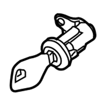 Nissan 80601-EA000 Cylinder Set-Door Lock, LH