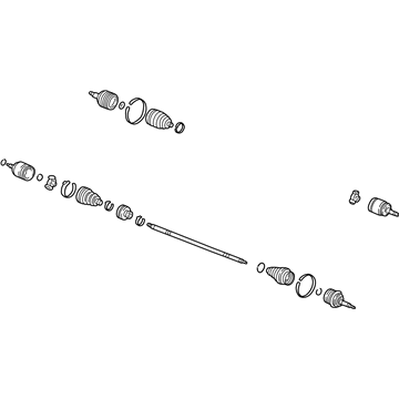 Honda 44306-S4K-A52 Driveshaft Assembly, Driver Side