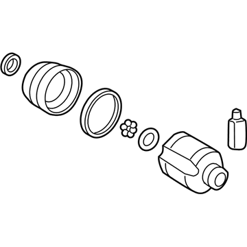 Hyundai 49535-F2700 Joint Kit-Front Axle Differential Side, RH