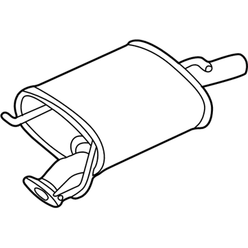 Kia 0K2SH40100 Main Muffler Assembly