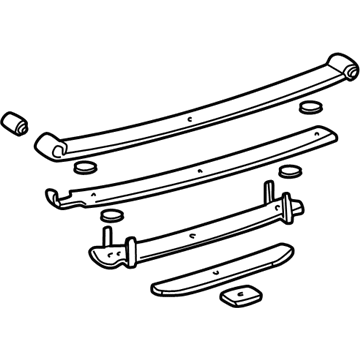 Toyota 48220-04342 Leaf Spring Assembly