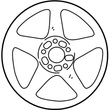 Ford 1R3Z-1007-AA Wheel, Alloy
