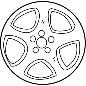 Ford YR3Z-1007-EA Wheel, Alloy