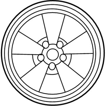 Ford 1R3Z-1007-BA Wheel, Alloy