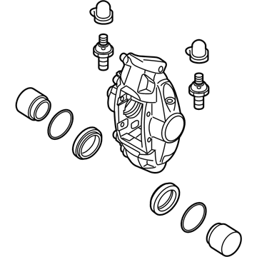 Nissan 44011-1EA4A Brake-Rear LH