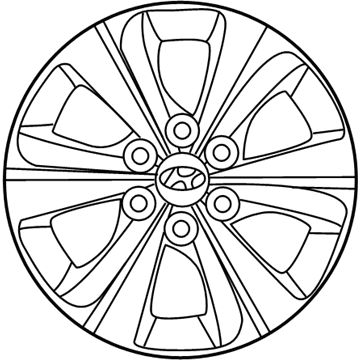 Hyundai 52960-3Y100 Wheel Hub Cap Assembly