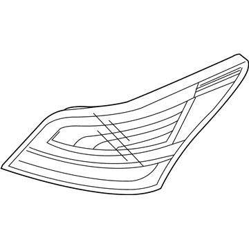 Hyundai 92410-3N030 Lens & Housing-Rear Combination Lamp, LH