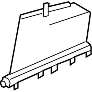 Honda 84630-TK8-A01 Sunshade Assy., R. RR. Side Lining