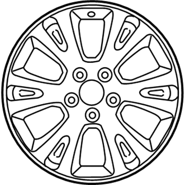 Toyota 42611-07040 Wheel, Alloy