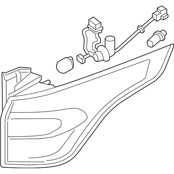 Ford GJ5Z-13404-C Lamp Assembly - Rear, Stop And Flasher