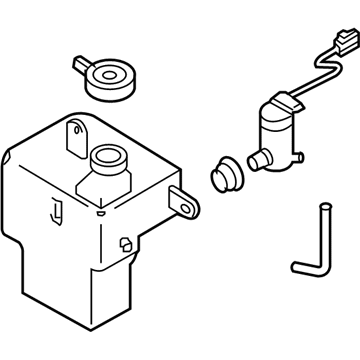 Kia 0K53A67480 Windshield Washer Tank Assembly