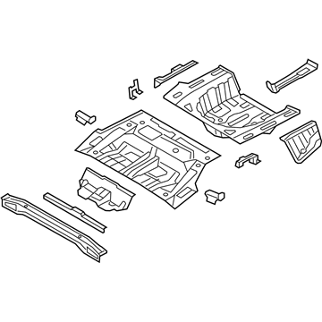 Hyundai 65510-3V100 Panel-Rear Floor