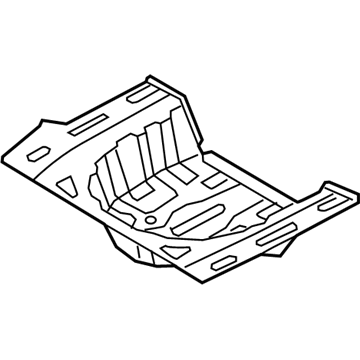 Hyundai 65513-3V000 Panel Assembly-Rear Floor, Rear