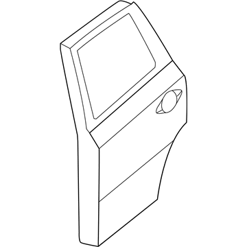 Nissan 82101-3KA0A Door Rear LH