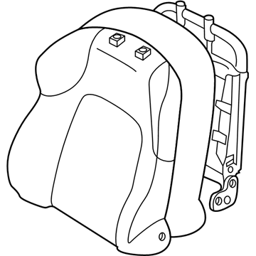 Hyundai 88400-2C440-ECB Back Assembly-Front Seat, RH