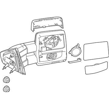 Ford 9L3Z-17682-AC Mirror Assembly