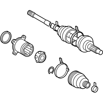 Toyota 42340-48081 Axle Assembly