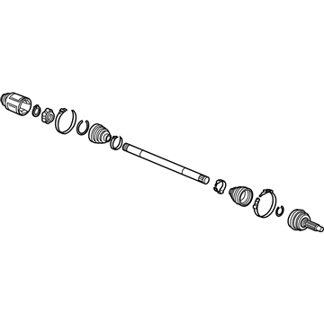 Acura 42311-SZN-A02 Driveshaft Assembly, Driver Side