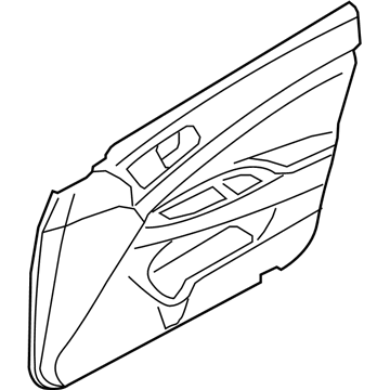 Infiniti 80901-JK62C Finisher Assy-Front Door, LH