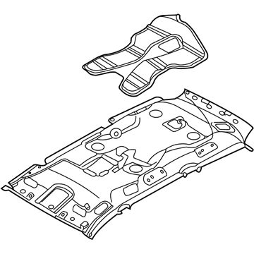 Kia 853104D220QW Headlining Assembly-Front