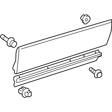 Lexus 75072-30062-B1 Moulding Sub-Assy, Front Door, Outside LH