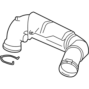 BMW 13-71-8-675-263 FILTERED AIR PIPE WITH RESON