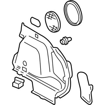 Toyota 64740-02032-B0 Side Trim Panel