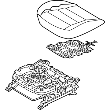 Kia 88100A7QA1K4K Cushion Assembly-Front Seat