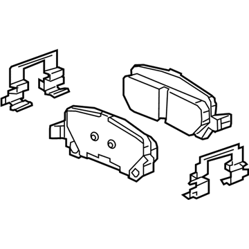 GM 84873431 Rear Pads