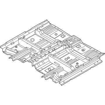 Hyundai 65100-S8000 Panel Assembly-Floor, Ctr