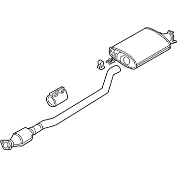 Kia 28600C6600 Center Muffler Complete