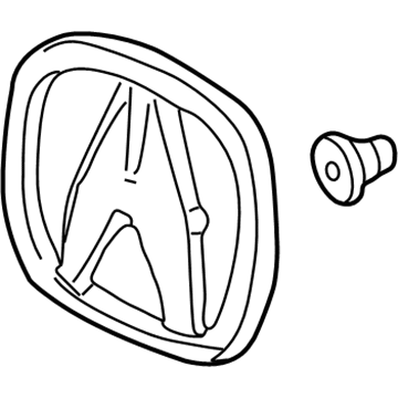 Acura 75701-SEC-A00 Emblem, Rear (A)