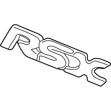 Acura 75722-S6M-A01 Emblem, Rear (Rsx)