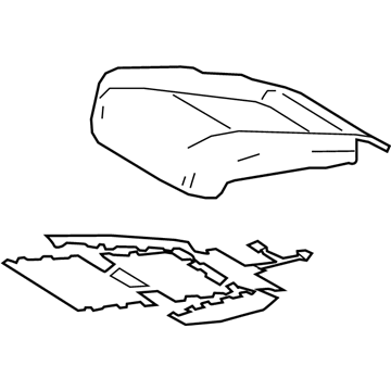 Lexus 71071-76890-B2 Front Seat Cover Sub-Assembly