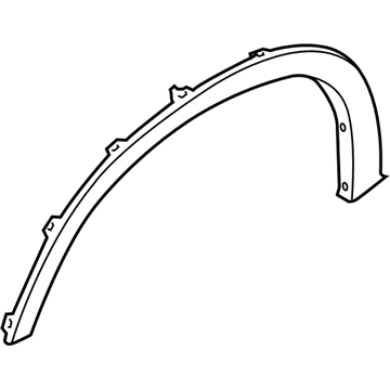 BMW 51-77-8-037-291 Trim Piece Front Left Wheel Well, Primed