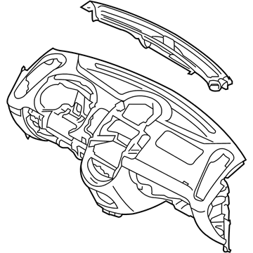 Kia 847102K100UL Crash Pad Assembly-Main