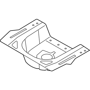 Hyundai 65513-4R000 Panel Assembly-Rear Floor, Rear