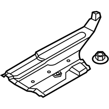 Hyundai 84147-4R000 Under Cover-Rear, RH