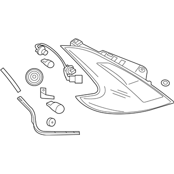 Nissan 26555-1EA6A Lamp Assembly-Rear Combination LH