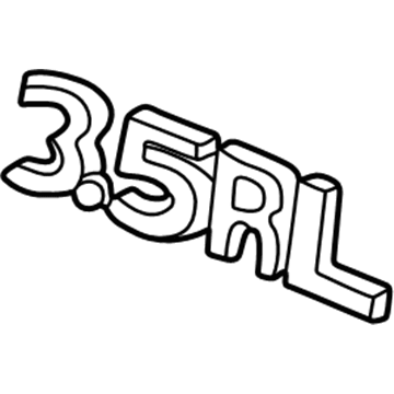 Acura 75722-SZ3-A00 Emblem, Rear (3.5Rl)