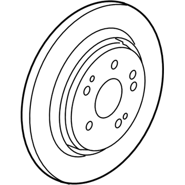 Acura 42510-TZ3-A51 Disk, Rear Brake